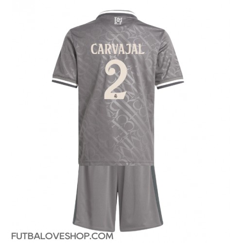 Dres Real Madrid Daniel Carvajal #2 Tretina pre deti 2024-25 Krátky Rukáv (+ trenírky)